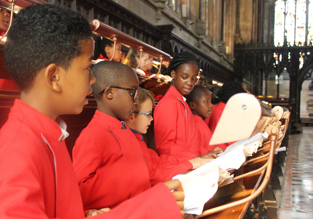 A children's choir from St John the Divine, Kennington