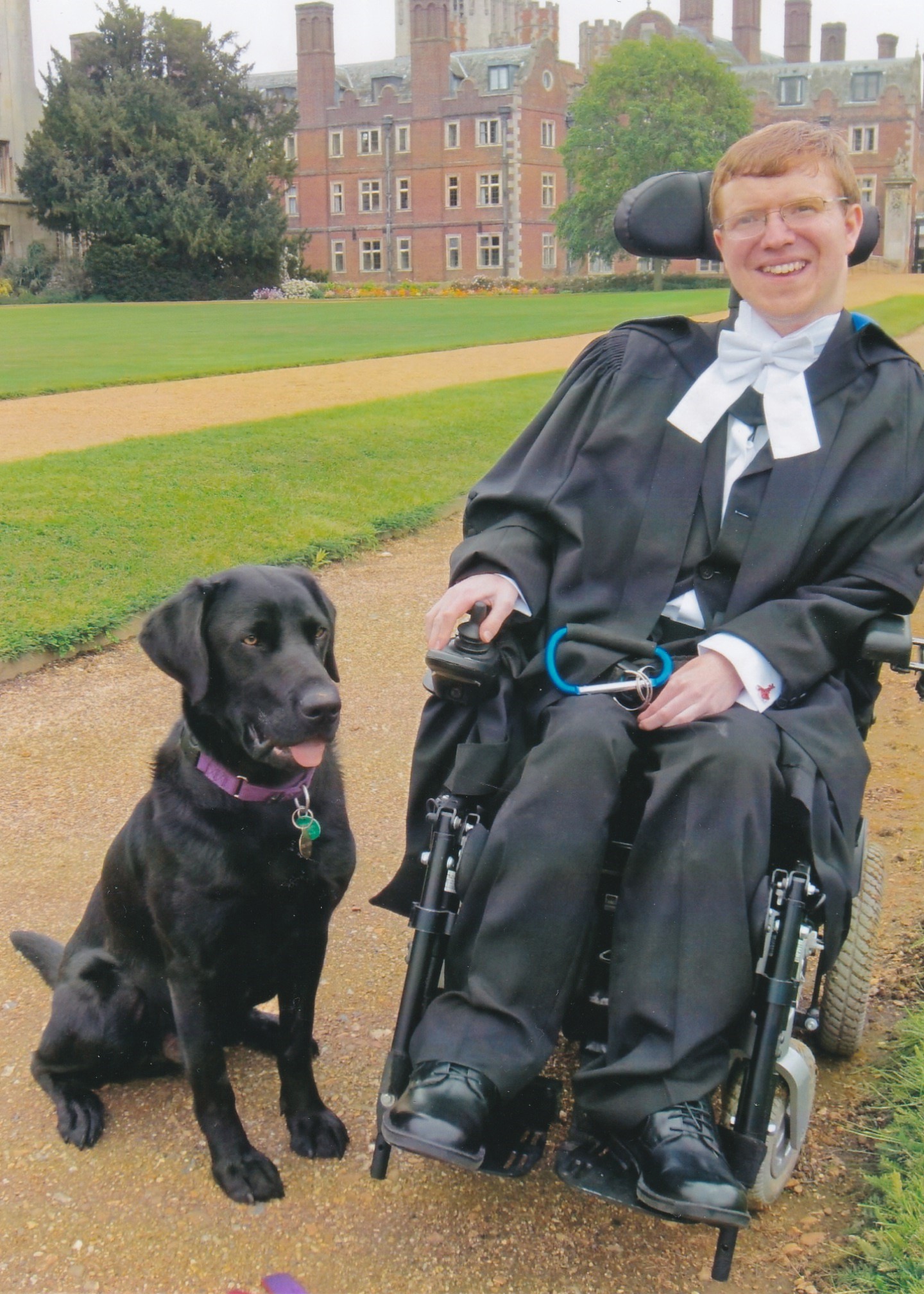 Jonathan with his dog