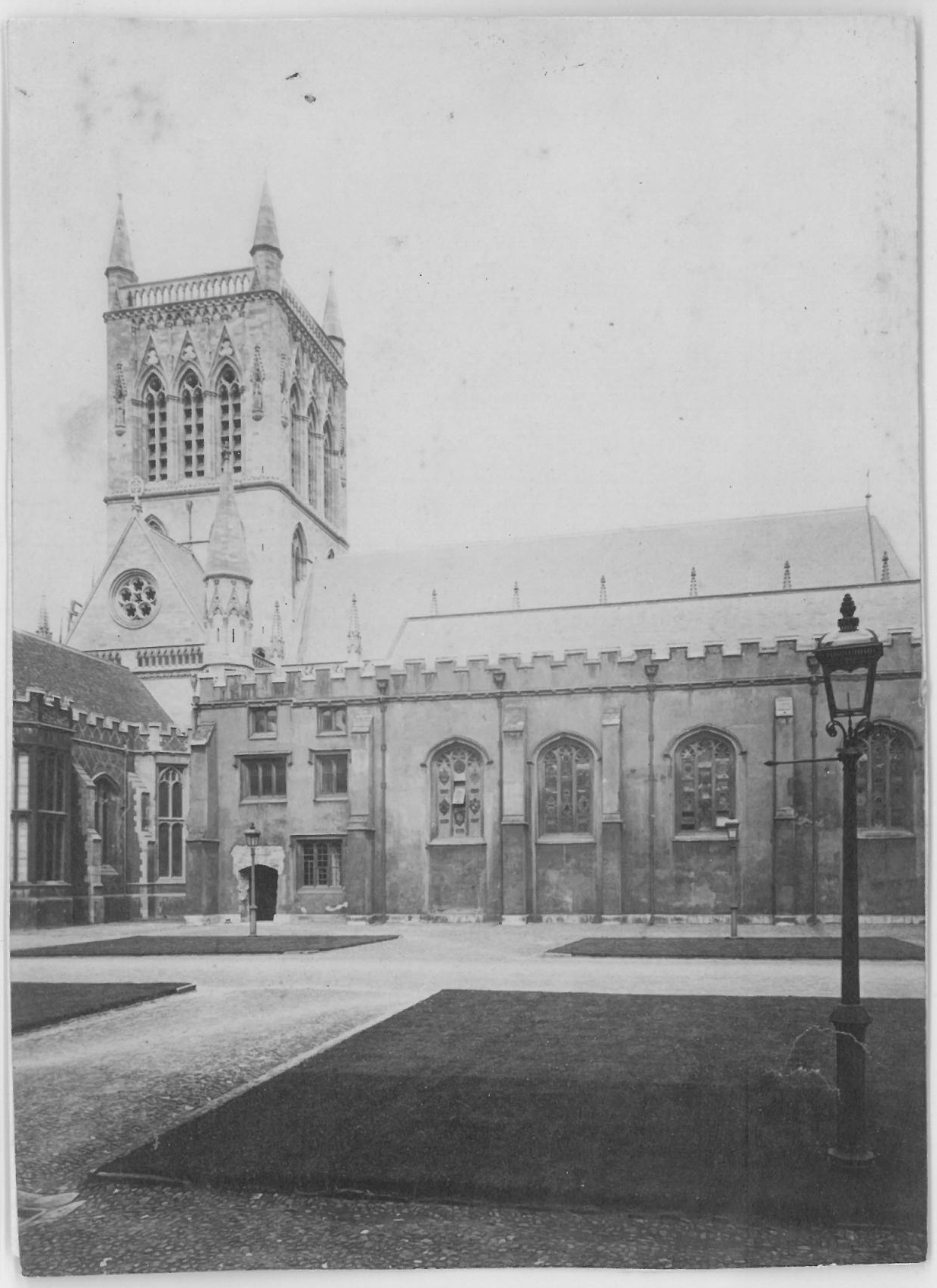 The old and new chapels side by side