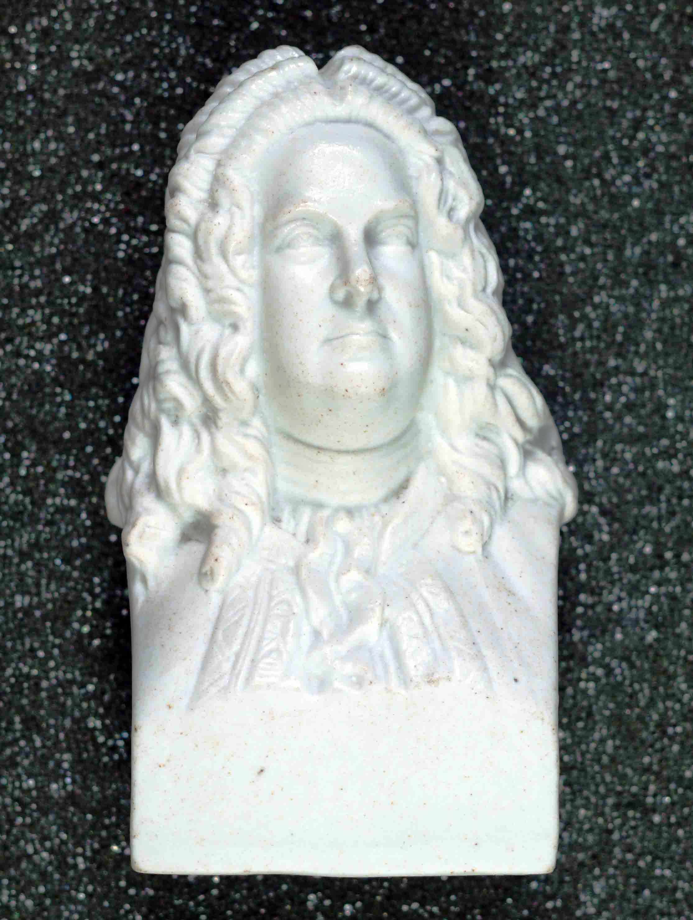 Miniature marble bust of Handel